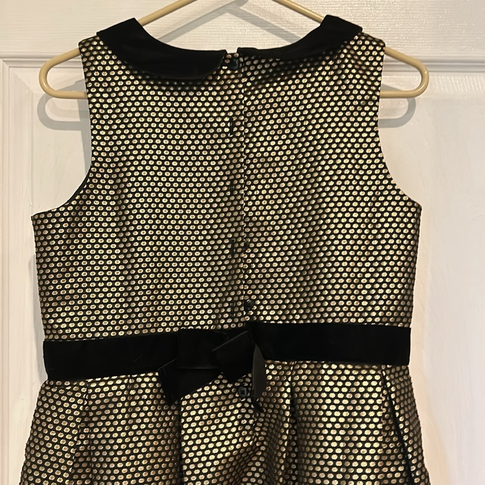 No sleeved gold spotted girls cat and jack dress - Picture 3 of 3